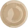 Image de Tapis à motif rond - nature - blanc - 160x160r