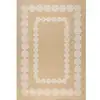 Image de Tapis effet toile de jute - nature - blanc - 120x170