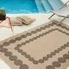 Image de Tapis intérieur extérieur - NAZAR RUGS - 160x230 cm - Effet jute - Géométrique - Noir