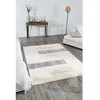 Image de Tapis shaggy - NAZAR RUGS - Karena - 120x160 cm - Beige Gris Ivoire