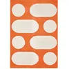 Image de Tapis salon retro Groovy orange 200 X 280 cm - Orange