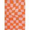 Image de Tapis année 70 vintage - groovy - orange