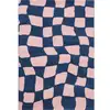 Image de Tapis structuré - groovy bleu 80x140