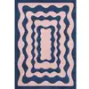 Image de Tapis rétro - groovy bleu 160x230