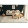 Image de Tapis salon crème à motif arc de cercle - 80x150 cm