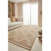 Image de Tapis - NAZAR RUGS - Aspect jute - Motif losange - 120x170 cm - Jaune