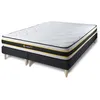 Image de Ensemble double sommier + matelas FLEXY ressorts ensachés et mémoire de forme 180x200
