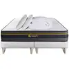Image de Pack Matelas Active 180x200 + Double Sommiers Blanc 90x200 + Couette + 2 Oreillers