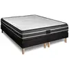 Image de Matelas sommier 200x200 ressorts ensachés et mémoire de forme Nuit d'Exception
