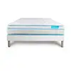 Image de Ensemble 180x200 Matelas Bodymax Micro Ressorts Ensachés Et Mémoire De Forme + Sommier Kit Blanc
