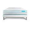 Image de Ensemble sommier matelas 180x200 BodyMax Mémoire de forme et micro ressorts ensachés - 26 cm - Equilibré - sommier kit blanc