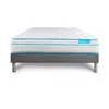 Image de Ensemble 140x200 Matelas Bodymax Micro Ressorts Ensachés Et Mémoire De Forme + Sommier Kit Gris