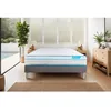 Image de Ensemble sommier matelas 140x200 BodyMax Mémoire de forme et micro ressorts ensachés - 26 cm - Equilibré - sommier kit gris