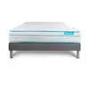 Image de Ensemble 140x190 Matelas Bodymax Micro Ressorts Ensachés Et Mémoire De Forme + Sommier Kit Gris