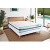 Image de Ensemble 180x200 Matelas Bodyflex Ressorts Ensachés Et Mémoire De Forme + Sommier Kit Blanc