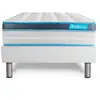 Image de Ensemble 90x200 Matelas Bodyfit À Mémoire De Forme + Sommier Kit Blanc