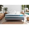Image de Pack 180x200 Matelas Bodyform + Sommier Kit Gris + Couette 260x240cm + 2 Oreillers 60x40cm