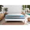 Image de Ensemble 180x200 Matelas Bodyform À Mémoire De Forme 3 Zones + Sommier Kit Blanc