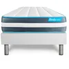 Image de Ensemble 90x190 Matelas Bodyform À Mémoire De Forme 3 Zones + Sommier Kit Blanc