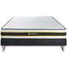 Image de Ensemble 140x190 Matelas Flexy + Sommier Kit Noir