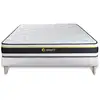 Image de Ensemble 140x200 Matelas Soft + Sommier Kit Blanc