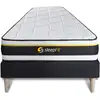 Image de Ensemble 90x200 Matelas Soft + Sommier Kit Noir