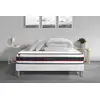Image de Pack Prêt A Dormir 180x200 Matelas Form + Sommier Kit Blanc + 2 Oreillers Memoire De Forme 60x40cm + Couette Percale 260
