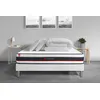 Image de Pack Prêt A Dormir 160x200 Matelas Form + Sommier Kit Blanc + 2 Oreillers Memoire De Forme 60x40cm + Couette Percale 260