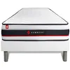 Image de Ensemble matelas + sommier - SOMNESS - FORM - Tonique - Ferme - Mousse polyuréthane - Blanc - 1 place - A lattes
