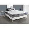 Image de Ensemble Matelas Sommier 140x190 cm - Sommier Blanc (en kit) - Actiflex Zen