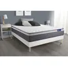 Image de Ensemble Matelas Sommier 140x190 cm - Sommier Blanc (en kit) - Actiflex Plus