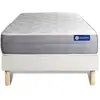 Image de Ensemble Matelas Actiflex Dream Ressorts Ensachés Et Mémoire De Forme 90x190 Cm 5zones De Confort + Sommier Kit Bla