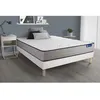 Image de Ensemble Matelas Sommier 160x200 cm - Sommier Blanc (en kit) - Actiflex Form
