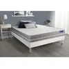 Image de Ensemble Matelas Sommier 160x200 cm - Sommier Blanc (en kit) - Actiflex Touch