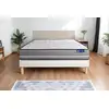 Image de Ensemble Matelas Ressorts Ensachés Actiflex Pur 200x200cm 3zones De Confort + Sommier Kit Blanc