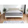 Image de Ensemble Matelas Ressorts Ensachés Actiflex Pur 160x200cm 3zones De Confort + Sommier Kit Blanc