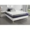 Image de Ensemble Actilatex Confort Matelas Latex+mémoire De Forme 180x200 Cm Maxi Épaisseur 7zones De Confort + Sommier Kit