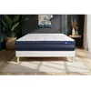 Image de Ensemble Matelas Sommier 140x190 cm - Sommier Blanc (en kit) - Actilatex Tech