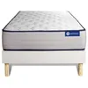 Image de Ensemble Matelas Sommier 90x190 cm - Sommier Blanc (en kit) - Actilatex Form