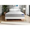 Image de Ensemble Matelas Latex + Mémoire De Forme Actilatex Touch 140x190 3zones De Confort + Sommier Kit Blanc