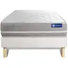 Image de Ensemble Matelas Latex + Mémoire De Forme Actilatex Touch 90x190 3zones De Confort + Sommier Kit Blanc