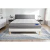 Image de Ensemble Matelas Actilatex 160x200cm 2 Faces À Mémoire De Forme+latex 3zones De Confort + Sommier Kit Blanc
