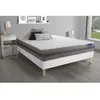 Image de Ensemble Matelas Sommier 140x200 cm - Sommier Blanc (en kit) - Actimemo Relax