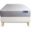 Image de Ensemble Matelas Actimemo Dream Mémoire De Forme 90x200 Cm 5zones De Confort + Sommier Kit Blanc