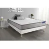 Image de Ensemble Matelas Sommier 160x200 cm - Sommier Blanc (en kit) - Actimemo Form