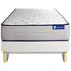 Image de Ensemble Matelas Mémoire De Forme Actimemo Form 90x190 Cm 5zones De Confort + Sommier Kit Blanc
