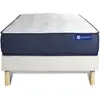 Image de Ensemble Matelas Actimemo Life 90x200 Mémoire De Forme 5zones De Confort + Sommier Kit Blanc