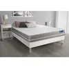 Image de Ensemble Matelas Sommier 140x190 cm - Sommier Blanc (en kit) - Actimemo Touch