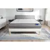 Image de Ensemble Matelas Actimemo 160x200cm 2 Faces À Mémoire De Forme 3zones De Confort + Sommier Kit Blanc