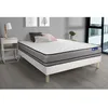 Image de Ensemble Matelas Sommier 160x200 cm - Sommier Blanc (en kit) - Actimemo Night